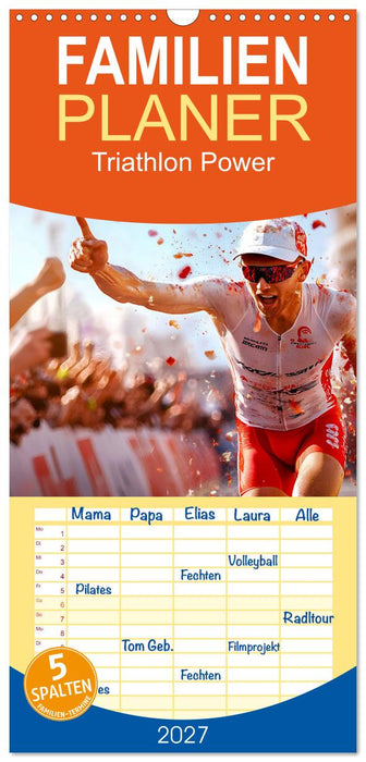 Triathlon Power (CALVENDO Familienplaner 2027)