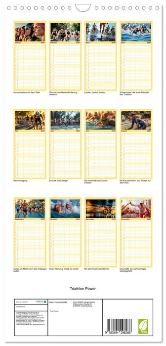 Triathlon Power (CALVENDO Familienplaner 2027)