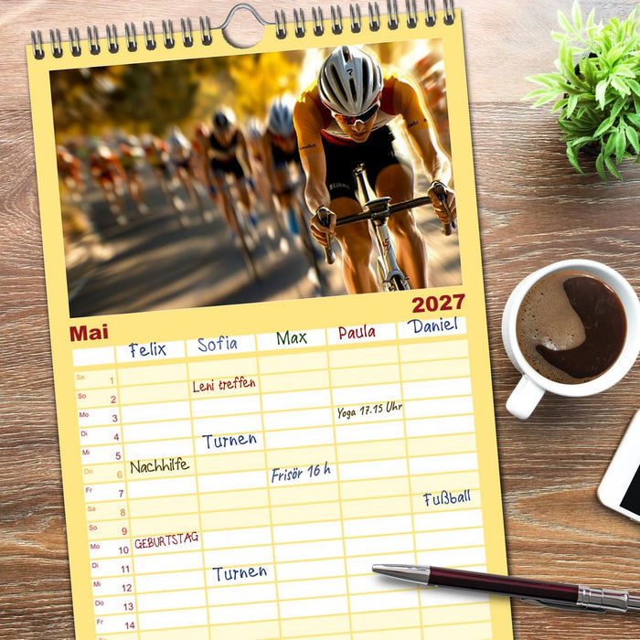 Triathlon Power (CALVENDO Familienplaner 2027)