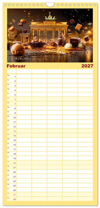 Süße Skyline Symphonie (CALVENDO Familienplaner 2027)