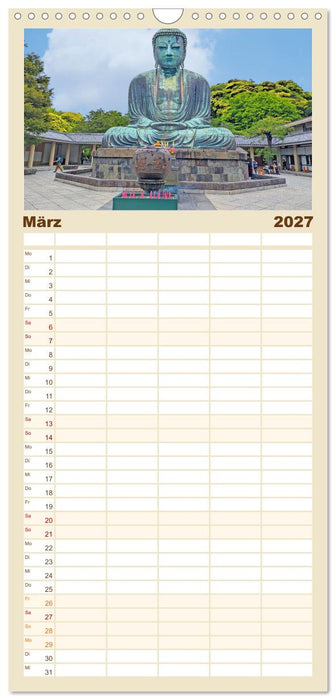 Japan entdecken Tokio, Osaka & mehr (CALVENDO Familienplaner 2027)