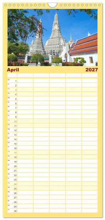 BANGKOK Hauptstadt von Thailand (CALVENDO Familienplaner 2027)