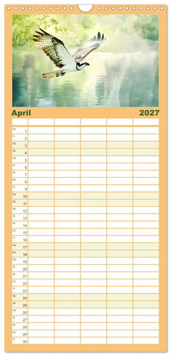 Zwischen Himmel und Wasser (CALVENDO Familienplaner 2027)