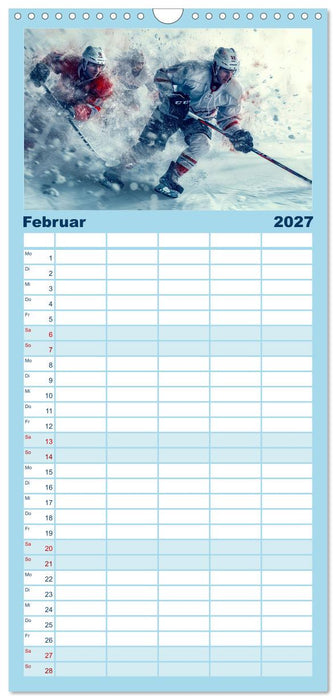 Eishockey - tolle Momente (CALVENDO Familienplaner 2027)
