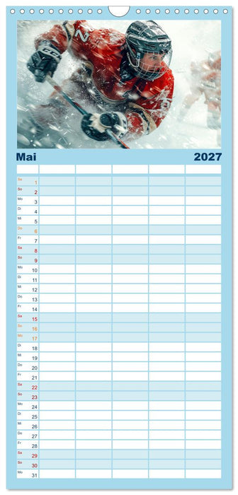 Eishockey - tolle Momente (CALVENDO Familienplaner 2027)