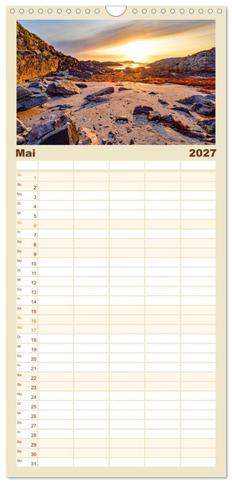 Vom Nordkap zum Südkap (CALVENDO Familienplaner 2027)