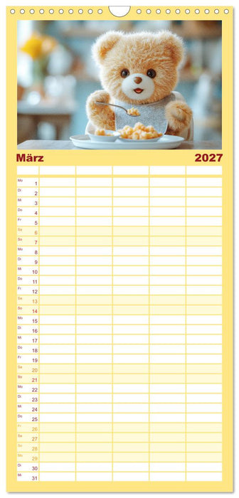 Teddy Babykalender - Jeden Monat zum Knuddeln süß (CALVENDO Familienplaner 2027)
