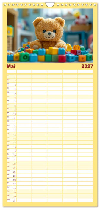 Teddy Babykalender - Jeden Monat zum Knuddeln süß (CALVENDO Familienplaner 2027)