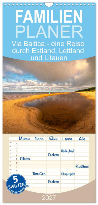 Via Baltica - eine Reise durch Estland, Lettland und Litauen (CALVENDO Familienplaner 2027)