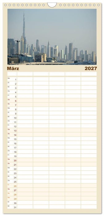 Dubai, die Stadt der Superlative. (CALVENDO Familienplaner 2027)