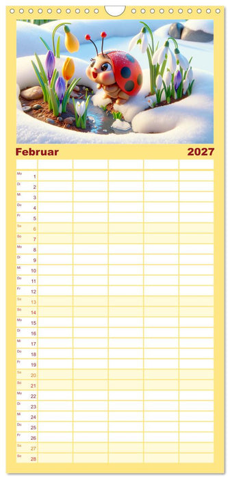 Kleine Käfer, große Abenteuer: Ein Jahreskalender für Kinder (CALVENDO Familienplaner 2027)