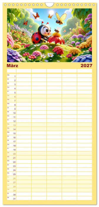 Kleine Käfer, große Abenteuer: Ein Jahreskalender für Kinder (CALVENDO Familienplaner 2027)
