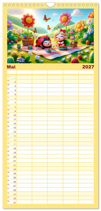 Kleine Käfer, große Abenteuer: Ein Jahreskalender für Kinder (CALVENDO Familienplaner 2027)