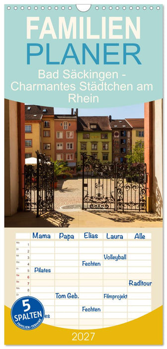 Bad Säckingen - Charmantes Städtchen am Rhein (CALVENDO Familienplaner 2027)
