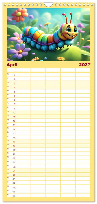 Würmchen Zauber (CALVENDO Familienplaner 2027)