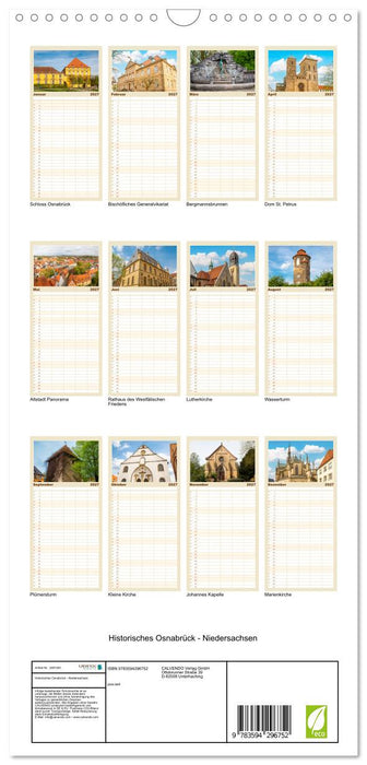 Historisches Osnabrück - Niedersachsen (CALVENDO Familienplaner 2027)