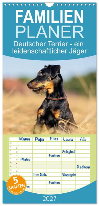 Deutscher Terrier - ein leidenschaftlicher Jäger (CALVENDO Familienplaner 2027)