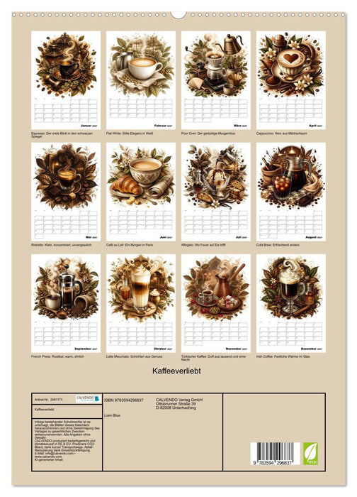 Kaffeeverliebt (CALVENDO Premium Wandkalender 2027)