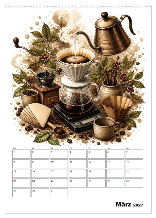 Kaffeeverliebt (CALVENDO Premium Wandkalender 2027)