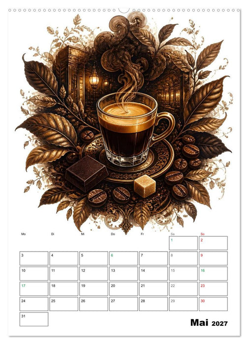 Kaffeeverliebt (CALVENDO Premium Wandkalender 2027)