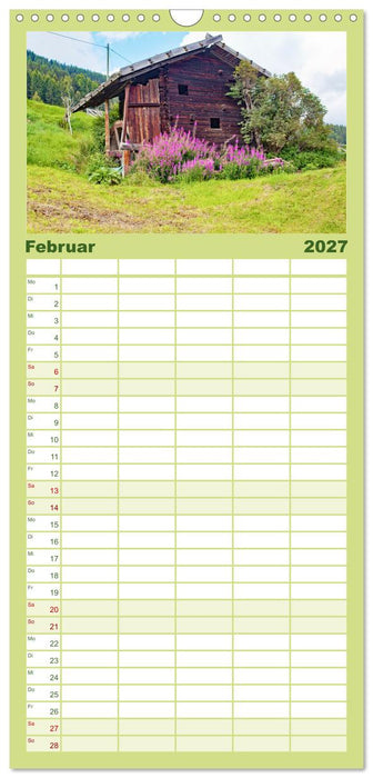 Ultental Wunderschöne alte Bauernhäuser (CALVENDO Familienplaner 2027)