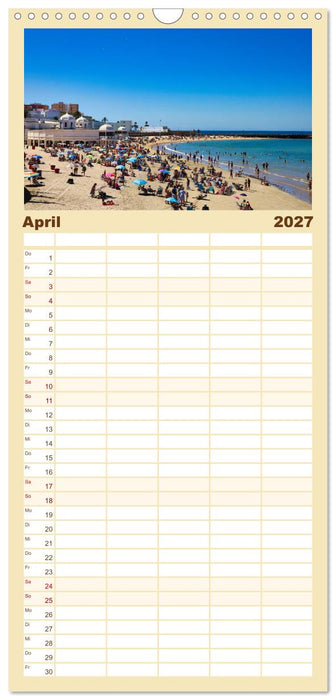 Cádiz Spüre die frische Meeresbrise (CALVENDO Familienplaner 2027)