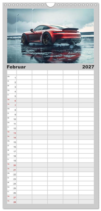 Schnelle Sportwagen (CALVENDO Familienplaner 2027)