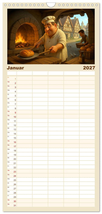 Im Mittelalter handgemacht (CALVENDO Familienplaner 2027)