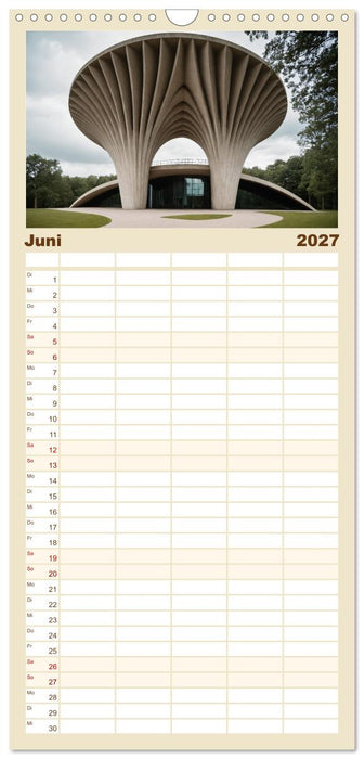 Einsamkeit in Architektur (CALVENDO Familienplaner 2027)