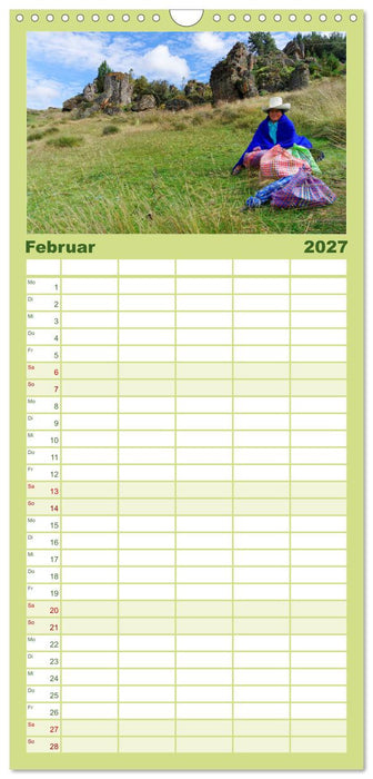 Bekanntes und Unbekanntes Peru (CALVENDO Familienplaner 2027)