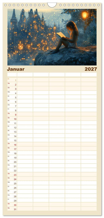 Lesen ist eine Reise durch Zeit und Raum (CALVENDO Familienplaner 2027)