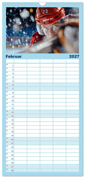 Kufen, Ski & Snowboard (CALVENDO Familienplaner 2027)