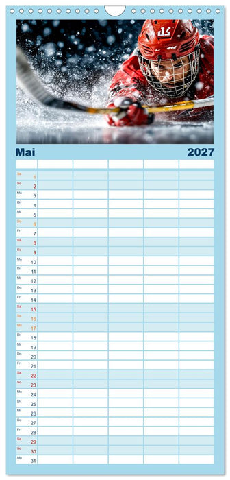 Kufen, Ski & Snowboard (CALVENDO Familienplaner 2027)
