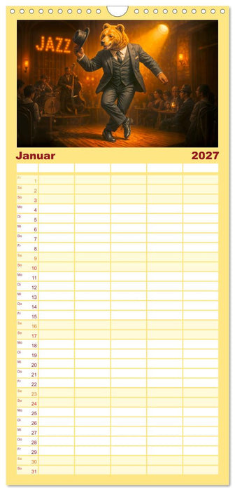 Tierische Redewendungen - Ein Kalender voller Sprüche und Sprachbilder (CALVENDO Familienplaner 2027)