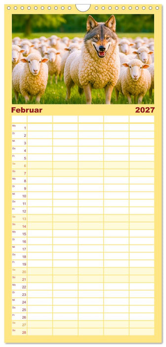 Tierische Redewendungen - Ein Kalender voller Sprüche und Sprachbilder (CALVENDO Familienplaner 2027)
