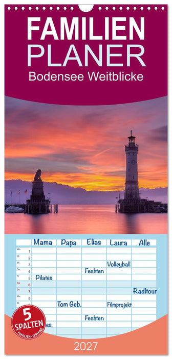 Bodensee Weitblicke (CALVENDO Familienplaner 2027)