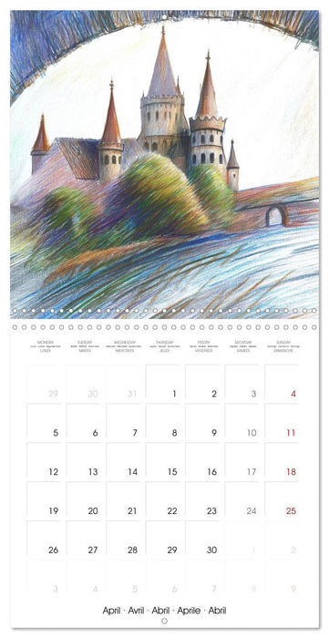 Lieux merveilleux (CALVENDO Calendrier mensuel 2027)