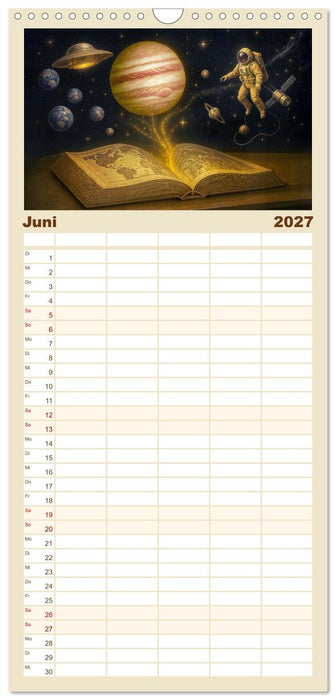 Magische Welt der Bücher - Fantastische Abenteuer zwischen den Seiten (CALVENDO Familienplaner 2027)