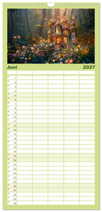 Das kleine Häuschen im Wald (CALVENDO Familienplaner 2027)