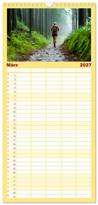 Trailrunning Power (CALVENDO Familienplaner 2027)