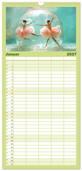 Meditativ und fantasievoll (CALVENDO Familienplaner 2027)