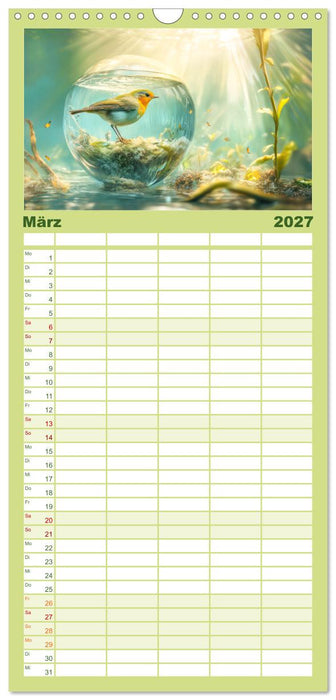 Meditativ und fantasievoll (CALVENDO Familienplaner 2027)