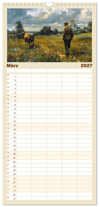 Reise mit der ostslawischen Seele (CALVENDO Familienplaner 2027)