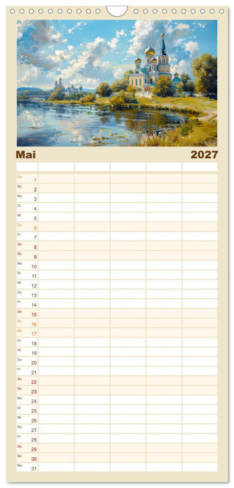 Reise mit der ostslawischen Seele (CALVENDO Familienplaner 2027)