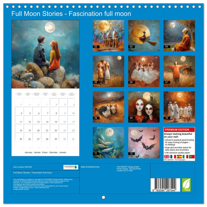 Full Moon Stories - Fascination full moon (CALVENDO Monthly Calendar 2027)