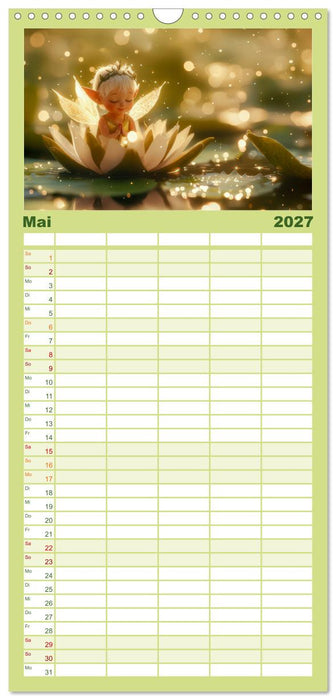 Niedliche Naturwesen (CALVENDO Familienplaner 2027)