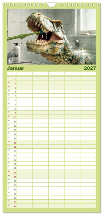 Wie wäre es mit einem Dinosaurier als Haustier? (CALVENDO Familienplaner 2027)