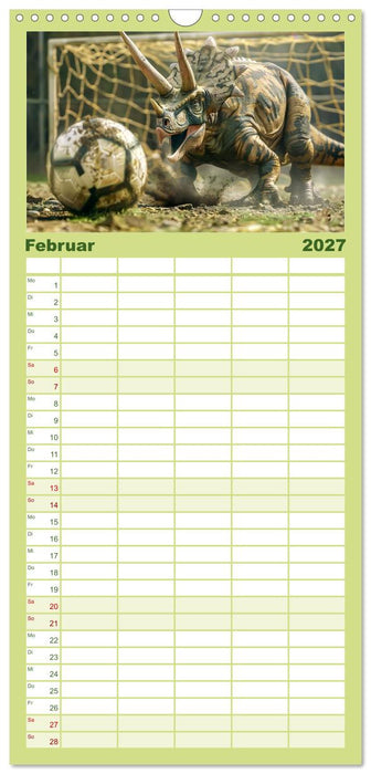 Wie wäre es mit einem Dinosaurier als Haustier? (CALVENDO Familienplaner 2027)