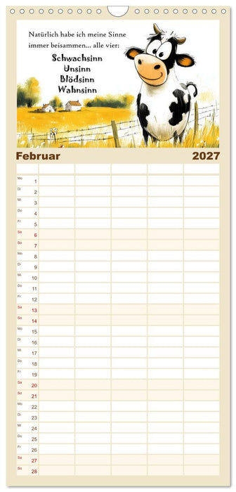 Kuhle Sprüche (CALVENDO Familienplaner 2027)