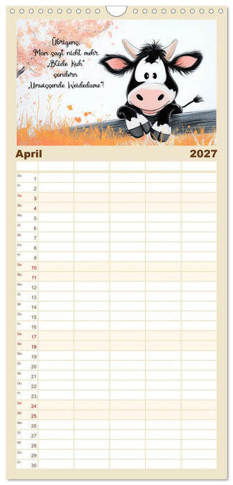 Kuhle Sprüche (CALVENDO Familienplaner 2027)
